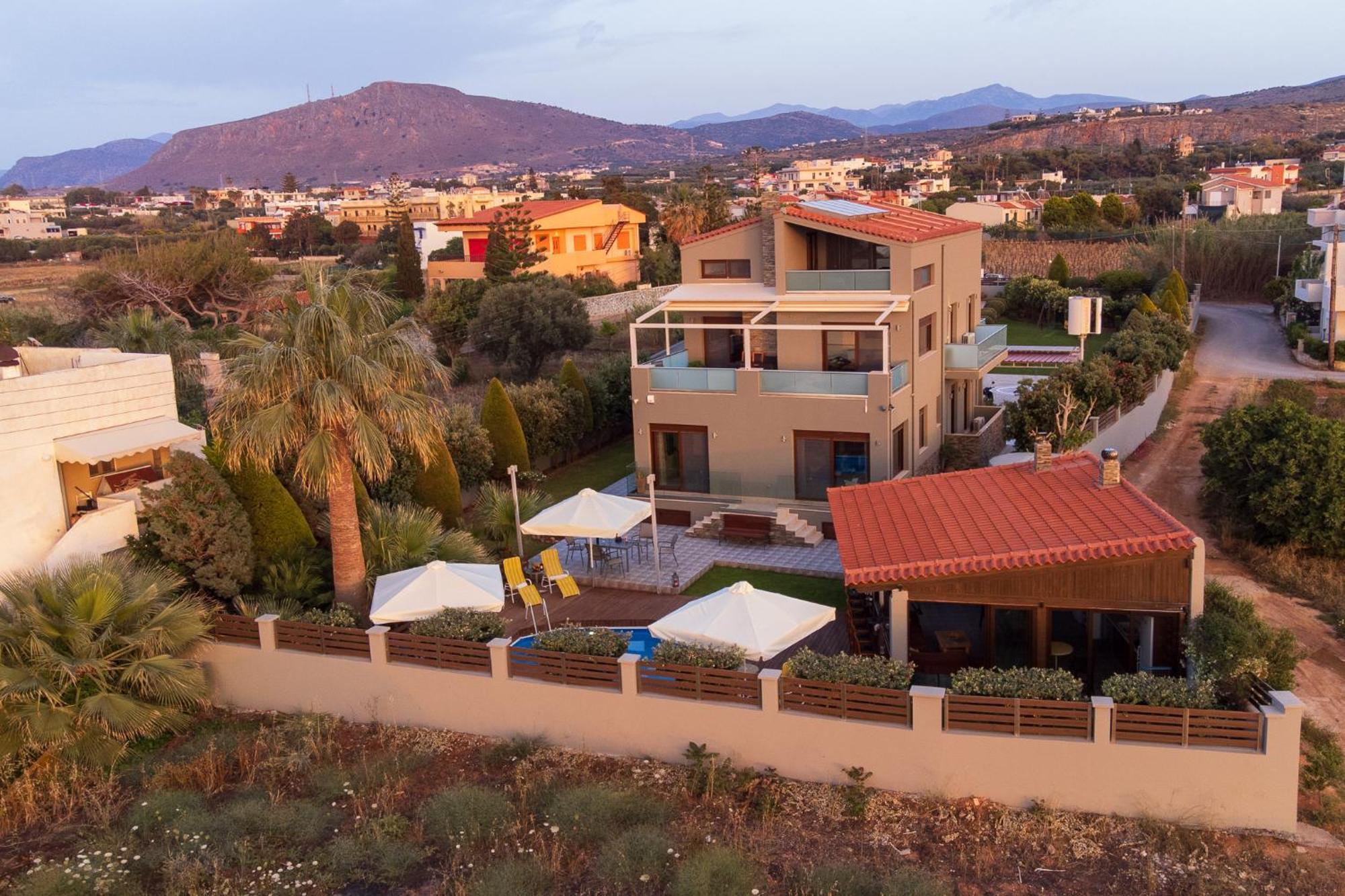 A Cozy Eco Villa By The Sea Gouves Esterno foto