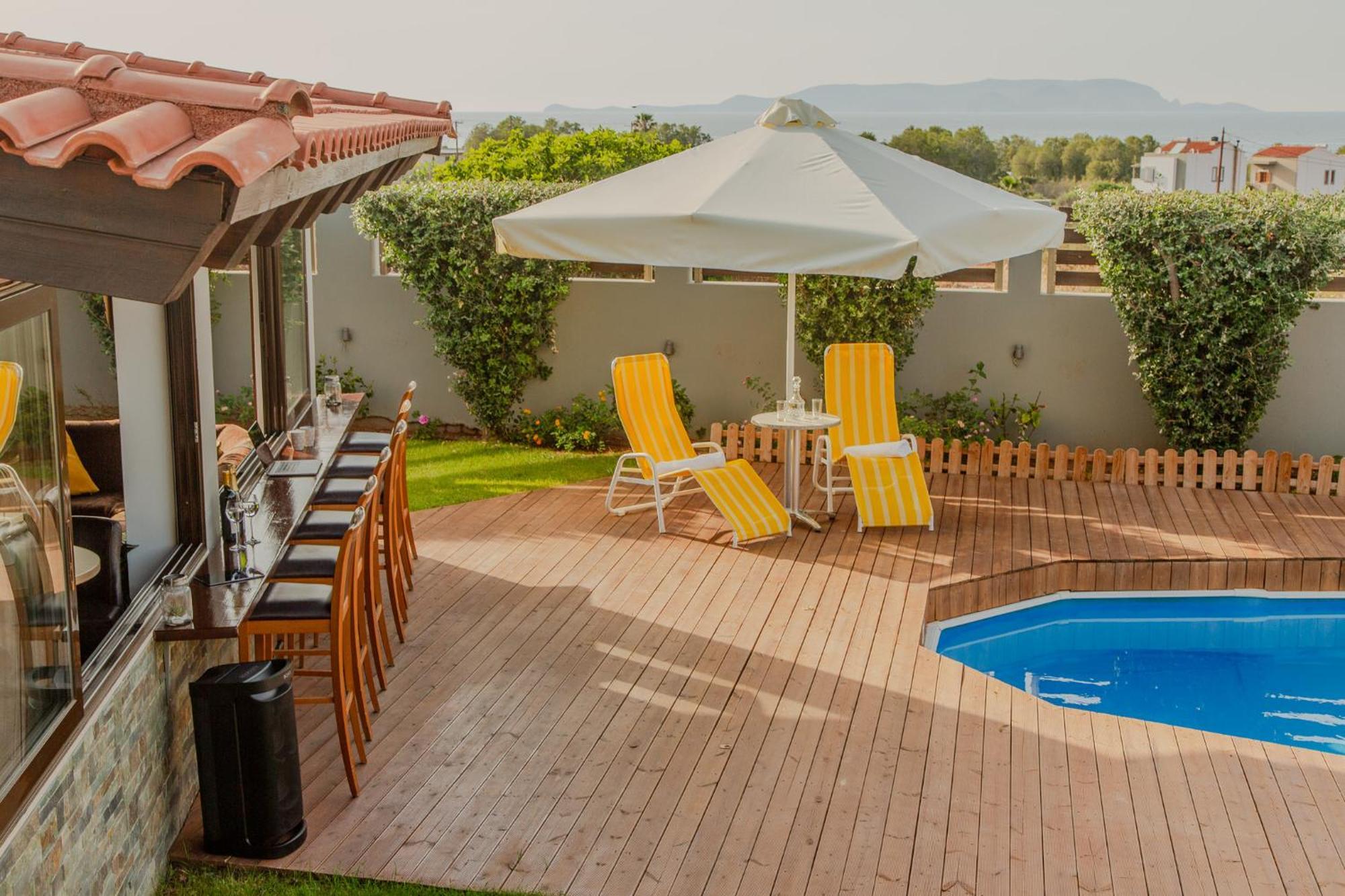 A Cozy Eco Villa By The Sea Gouves Esterno foto