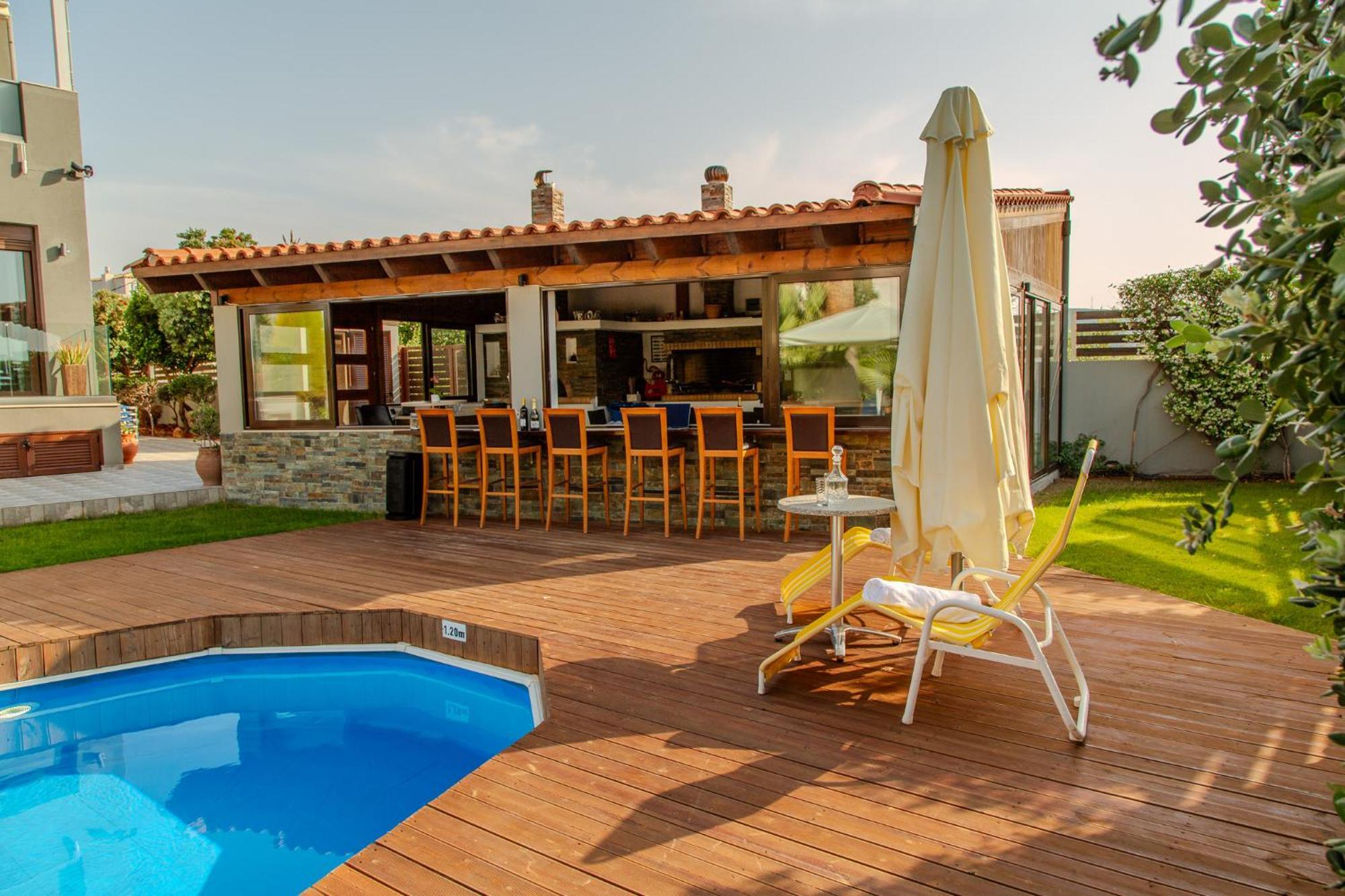 A Cozy Eco Villa By The Sea Gouves Esterno foto