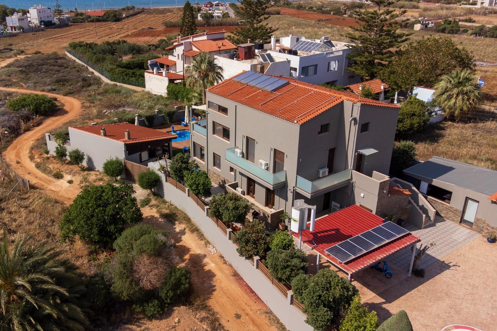 A Cozy Eco Villa By The Sea Gouves Esterno foto